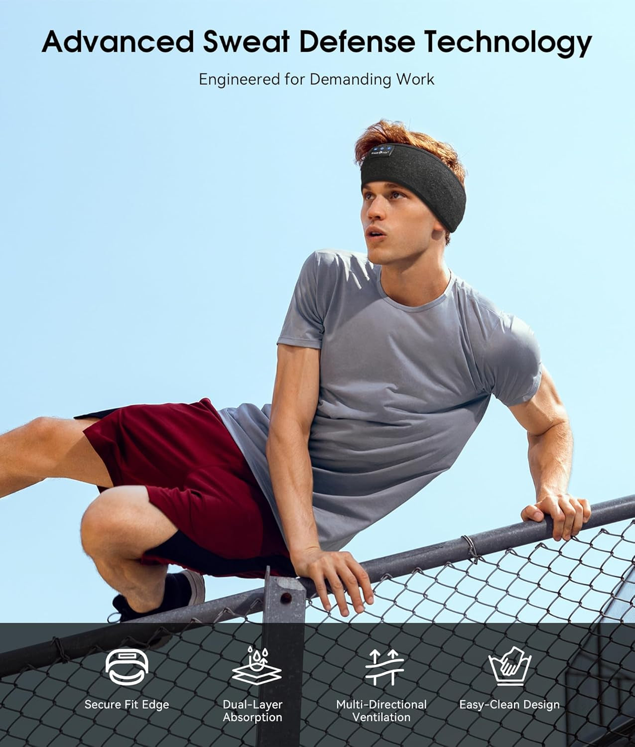 Sleep Headphones Bluetooth 5.4 Headband, Wireless Earphones Music Sleep Earbuds Sleeping Eye Mask with HD Stereo Speakers for Workout Running Travel Yoga, Ideal Gifts (Black)